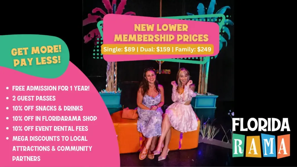 New lower membership prices: Single $89, Dual $159, Family $249. Includes 10% discounts on snacks, shop, and event rentals